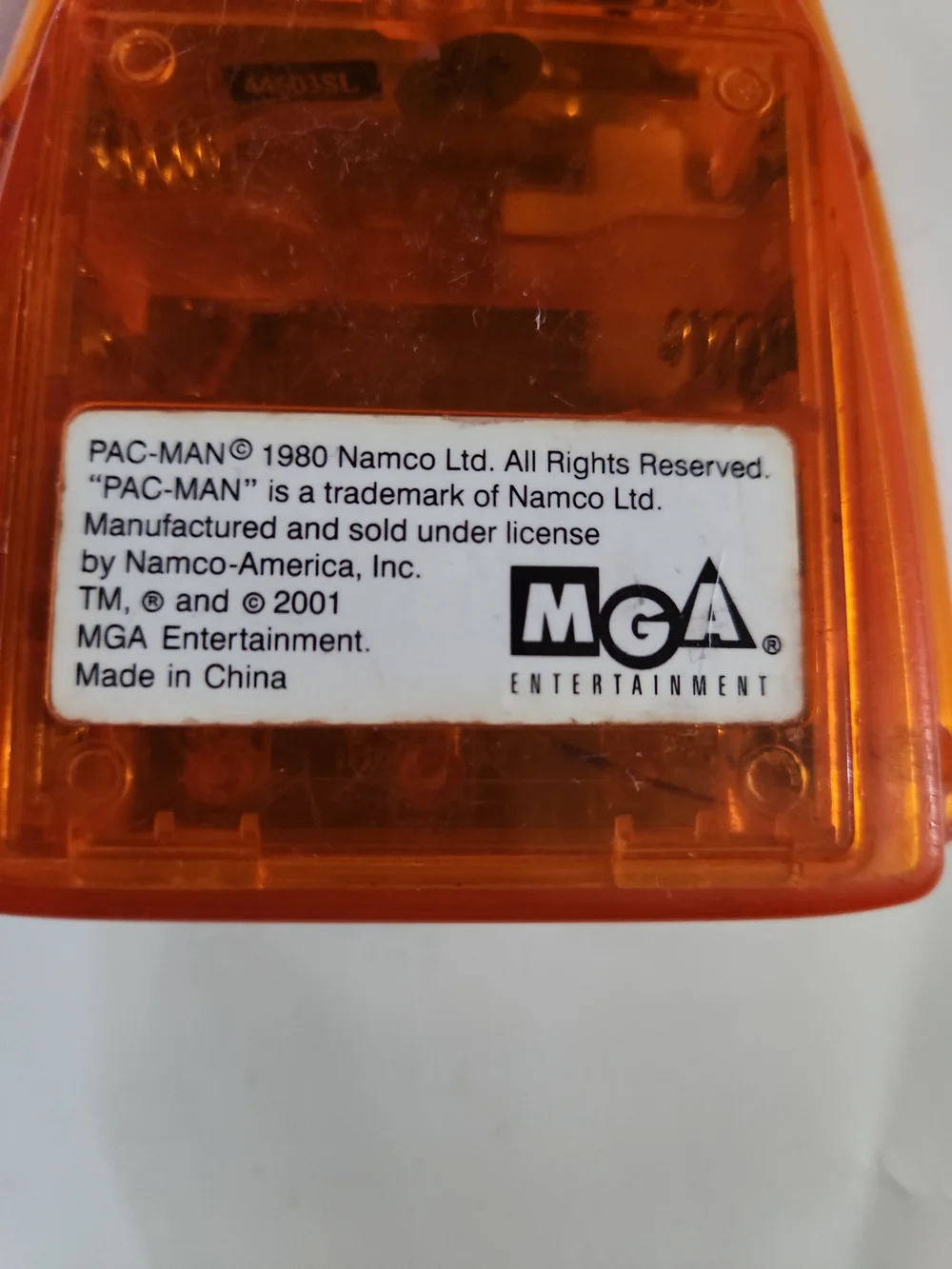 Retro Pocket Maze Game Console in Translucent Orange